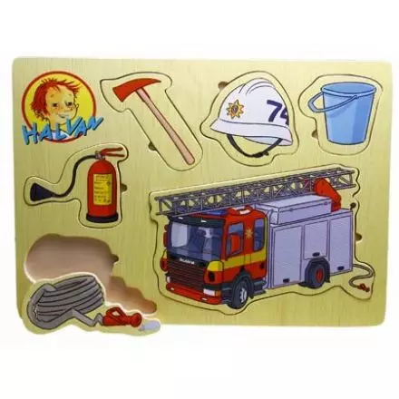 Halvan brandbil fingerpussel