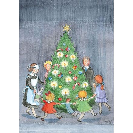 Dans kring julgranen Stiernhol