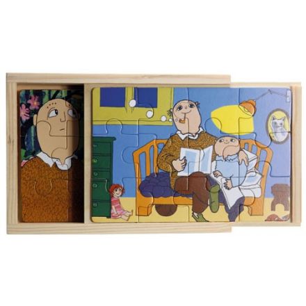 Alfons 4 x träpussel