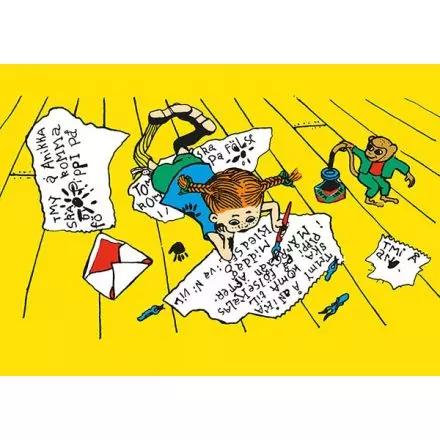 Pippi Långstrump, skriver