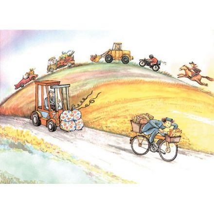 Vart ska alla bilar fara A4