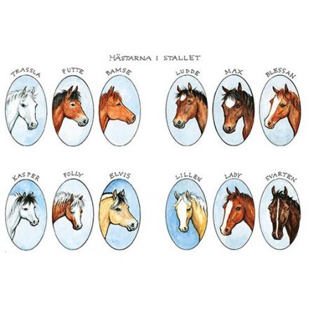 Hästar i stallet A4