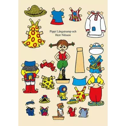 Pippi Långstrump klippdocka