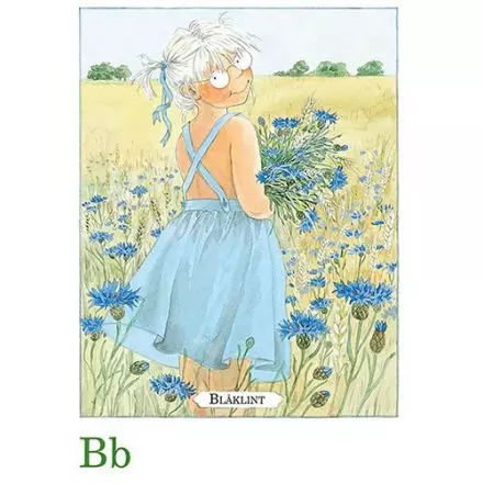 Blåklint Majas alfabet