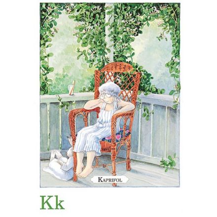 Kaprifol, Majas alfabet