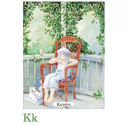 Kaprifol, Majas alfabet