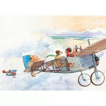 Mulle Meck bygger ett flygplan