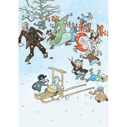 Inget knussel, snöbollskrig