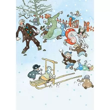 Inget knussel, snöbollskrig