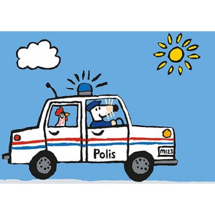 Molly kör polisbil