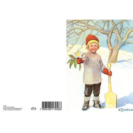 Julrosor - dubbelkort