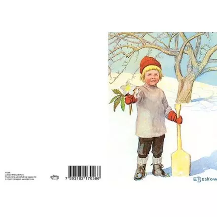 Julrosor - dubbelkort