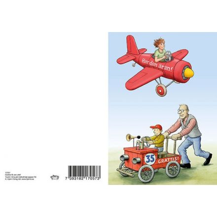 Grattis! - dubbelkort