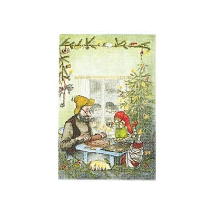 Pettson julbesök minikort
