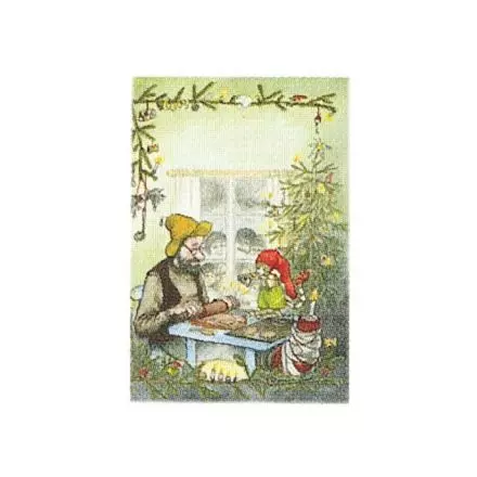 Pettson julbesök minikort