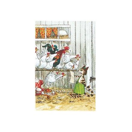 Findus i hönsgården minikort