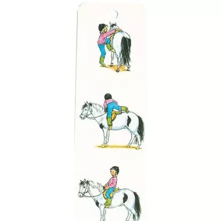 Flicka och häst bokmärke