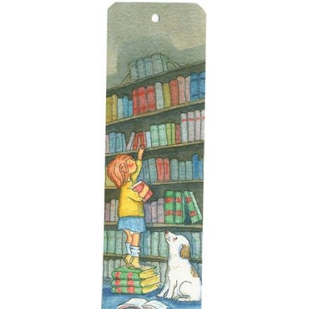 På biblioteket  bokmärke