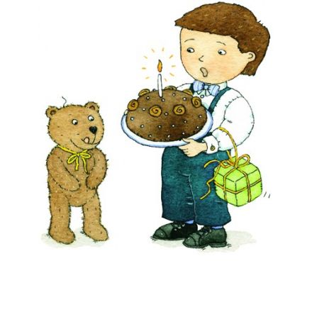 Olle gratulerar minikort