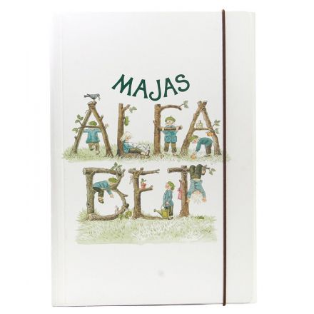 Majas alfabetstavlor i mapp