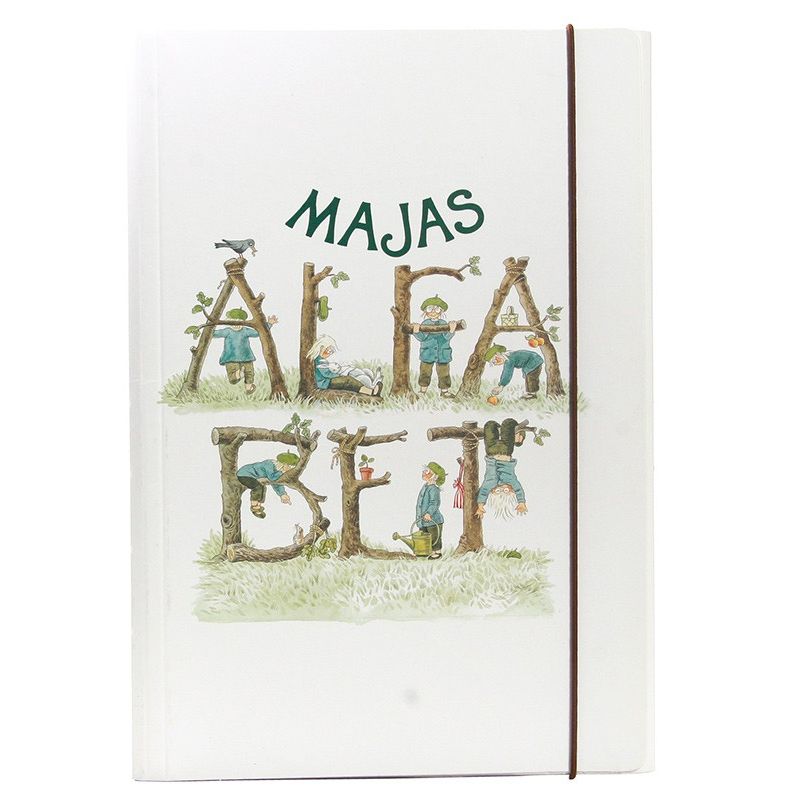 Majas alfabetstavlor i mapp