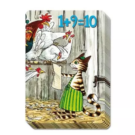 Findus 1plus 9 är lika med 10 Tysk