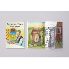 Pettson och Findus löser korsord