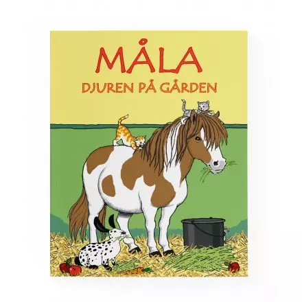 Måla djuren på gården Målarbok