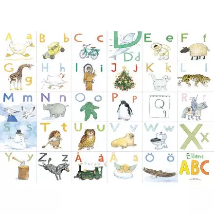 Ellens ABC underlägg