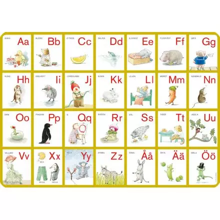 ABC sa lilla t underlägg