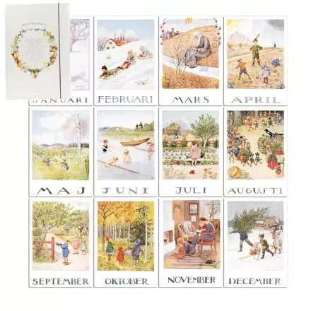 Elsa Beskow - Månadsbilder i mapp