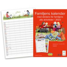 Familjens kalender 2023 med stickers