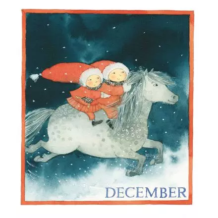 December - månadsbild A5 av Catarina Kruusval