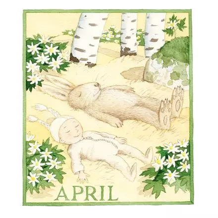 April - månadsbild A5 av Catarina Krusvaal