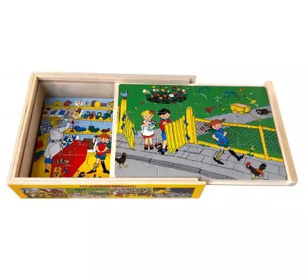 Pippi Långstrump 4st träpussel