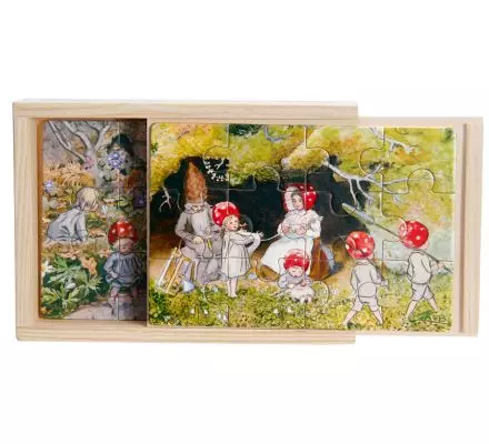 Tomtebobarnen 4 x trä