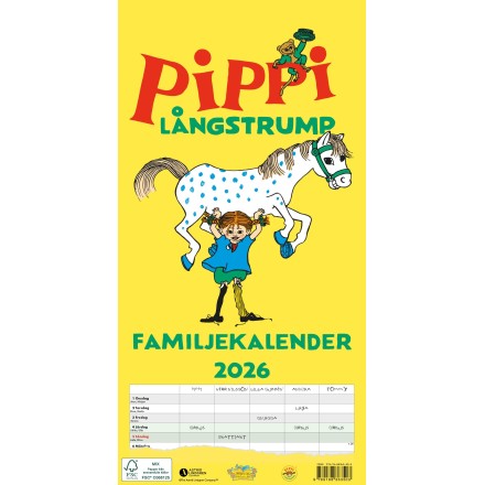 Pippi Långstrump familjekalender 2026