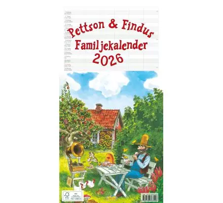 Pettson & Findus Familjekalender 2026