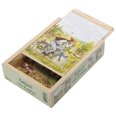 Pettson & Findus 4 X träpussel