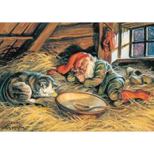 Tomten och katten i ladan