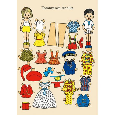 Tommy och Annika klippdockor A