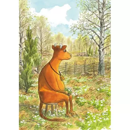 Mamma Mu vitsippor A4