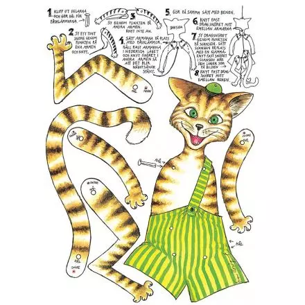 Findus sprattelfigur svensk