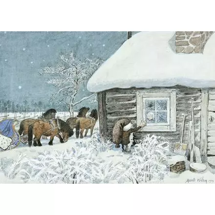 Lille Viggs julafton, ladan