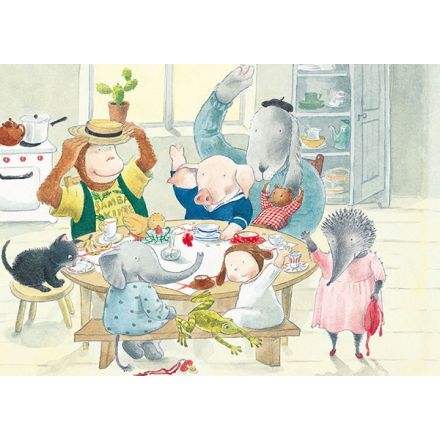 Lilla Kotten får besök, fika