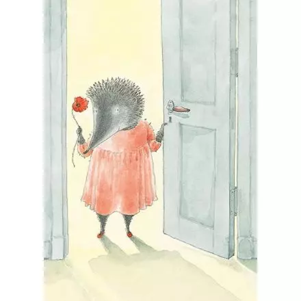 Lilla Kotten får besök, dörren